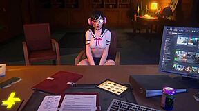 D.Va in School Days 3D Adventures