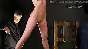 Tiny Redhead Punished In Garage BDSM?