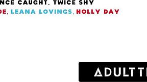 Adult time sorority girls caught spying on leana lovings, settling with threesome