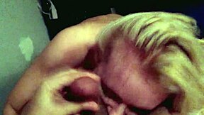 Stepdaughter Gives Amazing Deepthroat Blowjob, Swallowing Cum Twice