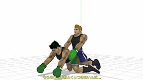 Gay boxer Little Mac gets punched and fucked hard