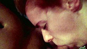 Stepdaughter Gives Amazing Deepthroat Blowjob, Swallowing Cum Twice