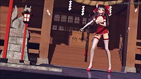 i'm reim from touhou, gettin' fucked by pinkcat in this hentai scene, my pussy drippin' wet.