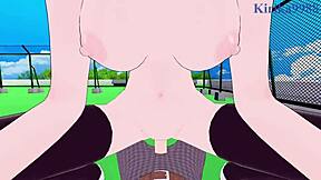 Mari and Ritsuko intense sex.