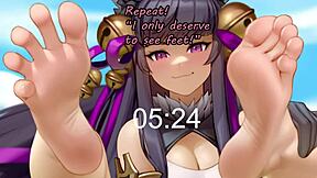 Anime feet joi dominating beta losers with edging humiliation