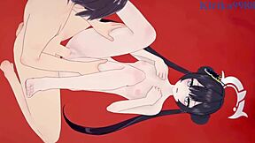 Ryuuge Kisaki and Asagiri Suou in Intense Sex - Blue Archive Hentai