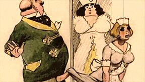 vintage erotic art showcases stunning retro cartoon designs