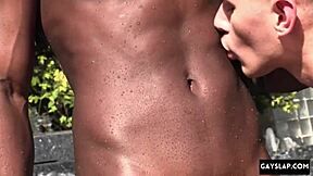 hot black gay sex hard with deangelo jackson and zak bishop