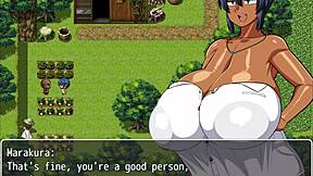 Natsuki's Plump Curvy Body in Hentai Game