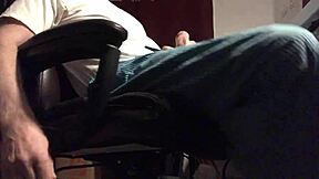 Guy Strokes His Gay Cock With Intense Pleasure.