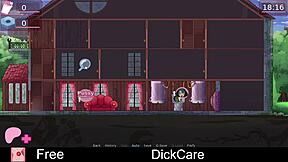 Dickcare: Erotic Cartoon Parody of Cock Play in Anime Game