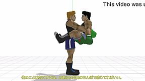 little mac explores gay sex with bareback encounters in game world