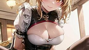 3d animated wife bangs another man with pussy play asmr