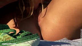 Bikini-Clad Sensual Lesbian Scene by Sapphix with Fingering and Muff Diving