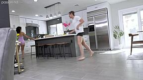 He turned me into a fuck doll in the shower, riding hard with wet blowjob and facial