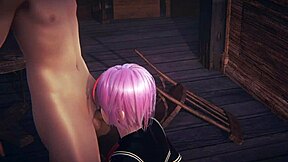 damn! tanami's uncensored hentai blowjob in tavern is wild!