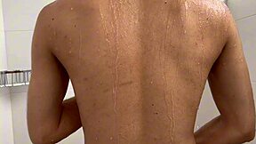 Beautiful Gay Babe Masturbates Stepfather to Cum in Ass by the Pool