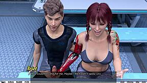 Big cocked stud gets public handjob in Stranded in space 38