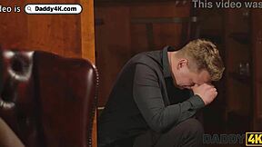 old but gold! cheating brunette girlfriend bangs rich uncle with big ass!