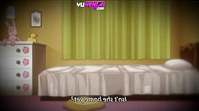 he found a glory hole through stepsister’s wall in wild hentai