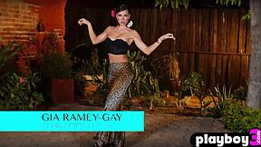 hot milf gia ramey-gay exposed big tits and big booty after hot striptease