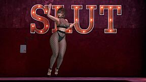 alexxa flux dances with big tits exposed