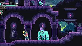 Flip Witch Pixel Hentai Game Ep 14 Hot Monster Girl Femdom Draining His Balls