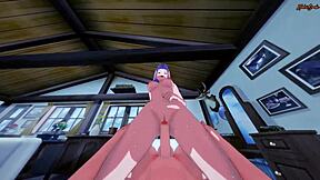 Sakura gets POV fucked doggystyle after swallowing cum