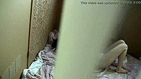 Young Brunette Alone At Home Masturbating