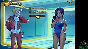 Space rescue turns into hot and wild anal action