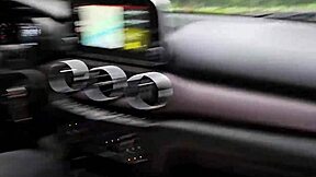 They catch me blowing my stepbrother in the car with cum dripping from my mouth