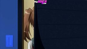 3D animated hentai featuring a public threesome with stepsis