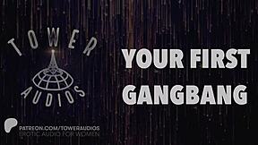 Zaži svoj prvý gangbang so špinavou rečou a erotickými zvukmi pre baby