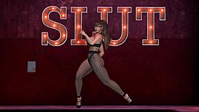 alexxa flux dances with big tits exposed