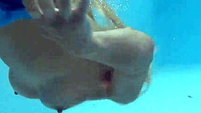 Sexy Milf Emily Ross Reveals Juicy Curves by the Pool