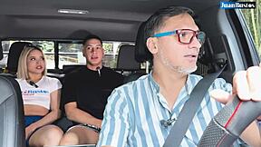 Colombian gallan maxx betancur passionately fucks petite blonde in the car.