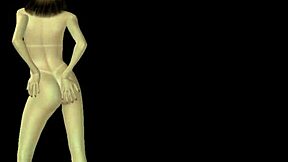 3D cartoon of sexy poses in various positions