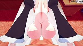 rem from re zero fucks naked with big boobs maid