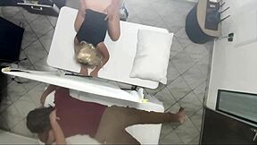 Real Video: Masseur Has Sex With Woman Next To Husband