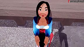 Fa Mulan Engages in Sex in 3D Cartoon