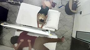 Old man's secret: watching his wife get fucked by a masseur