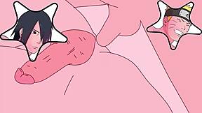 naruto and sasuke dive into steamy gay action