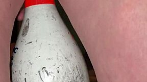 Extreme MILF bowling pin insertion fetish