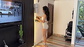 she accidentally blows me and we start fucking wildly with her wet pussy