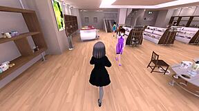 Watch Celeca expose herself in a naked coat outdoors!