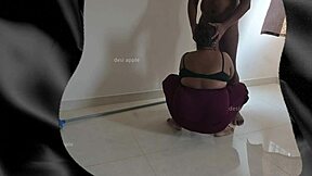 tamil maid sreelatha cleans when wife away