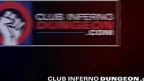 Rough twink fisting action at police department