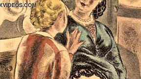 Hey, have you seen this vintage erotic illustration from way back? So cool!