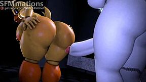 Yo, check Vanny banging Toy Chica in FNAF 2 x SB hentai!