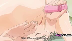 Petite stepsister masturbates her tight pussy in uncensored hentai